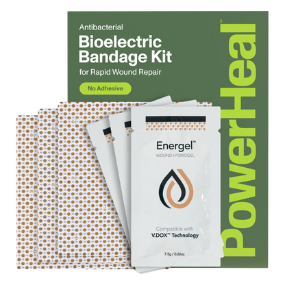 Bioelectric Bandage Kit for Rapid Wound Repair | 4.0"x4.0"
