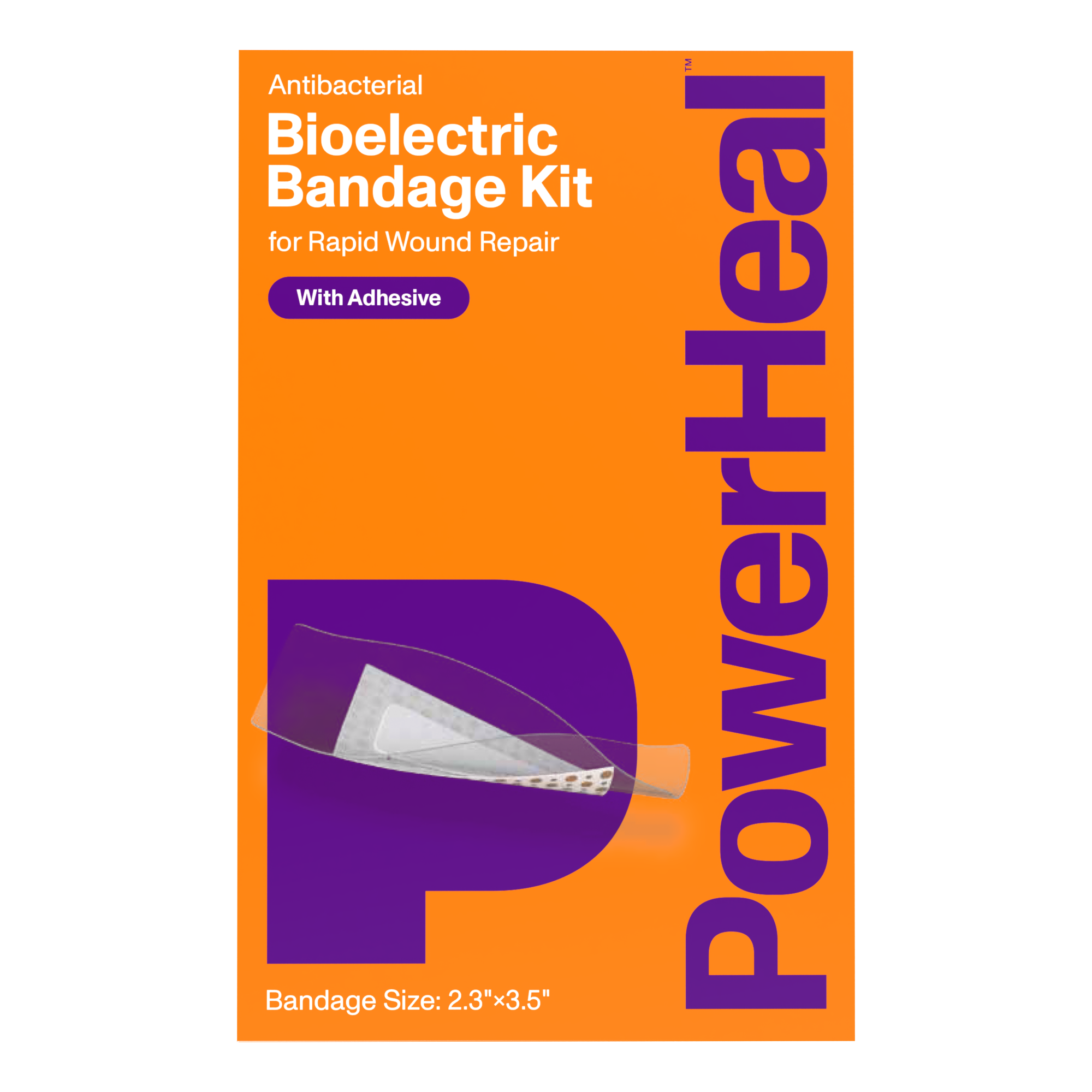 Bioelectric Bandage Kit for Rapid Wound Repair | 2.3"x3.5"