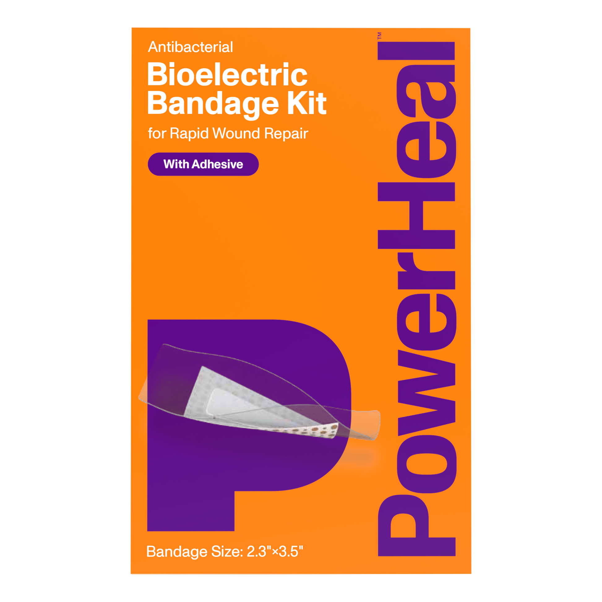 Bioelectric Bandage Kit for Rapid Wound Repair | 2.3"x3.5"