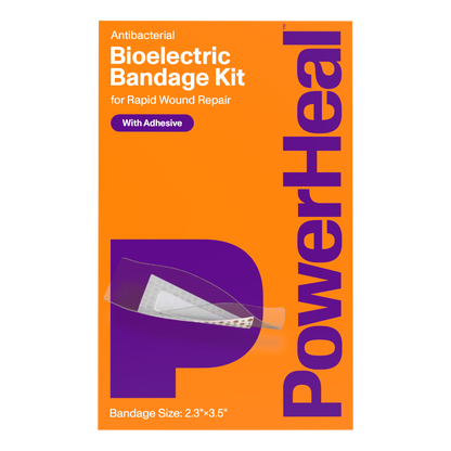Bioelectric Bandage Kit for Rapid Wound Repair | 2.3"x3.5"