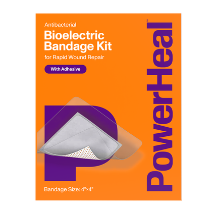 Bioelectric Bandage Kit for Rapid Wound Repair | 4.0"x4.0"