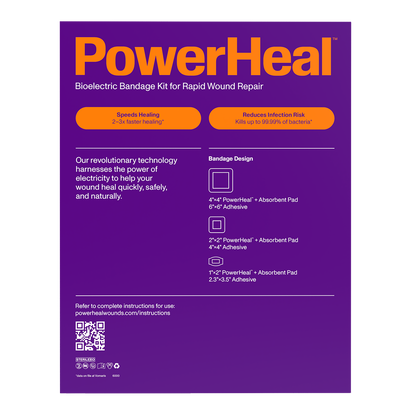 Bioelectric Bandage Kit for Rapid Wound Repair | Multiple Sizes"