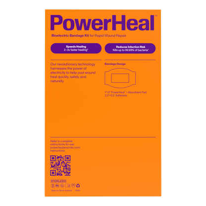 Bioelectric Bandage Kit for Rapid Wound Repair | 2.3"x3.5"