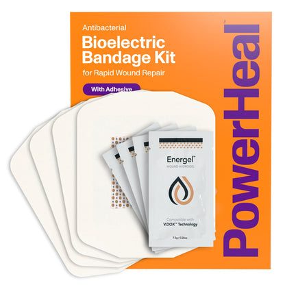 Bioelectric Bandage Kit for Rapid Wound Repair | 4.0"x4.0"