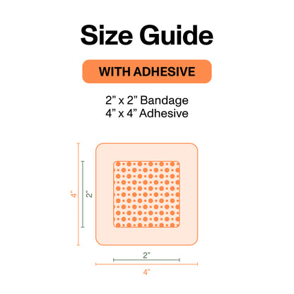 Bioelectric Bandage Kit for Rapid Wound Repair | 4.0"x4.0"