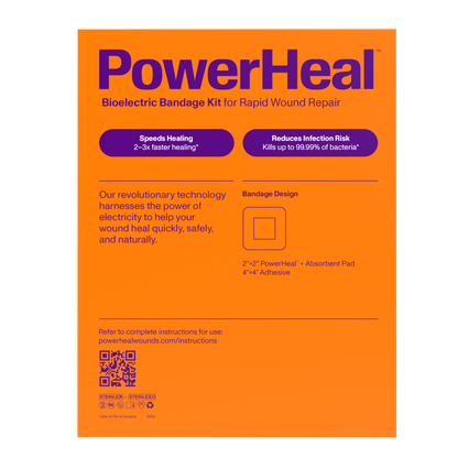 Bioelectric Bandage Kit for Rapid Wound Repair | 3.5"x4.0"